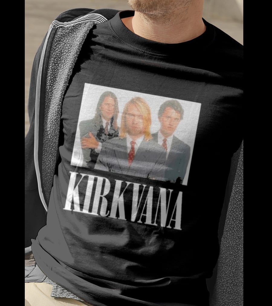 Kirkvana Nirvana Kurt Cobain Dave Grohl Suit T-Shirt