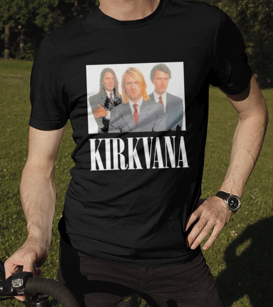 Kirkvana Nirvana Kurt Cobain Dave Grohl Suit T-Shirt