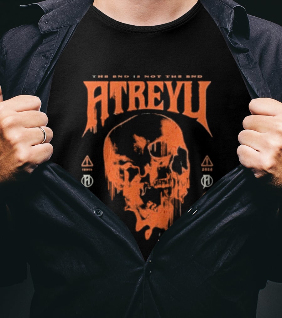Atreyu Melting Skull The End Is Not The End T-Shirt