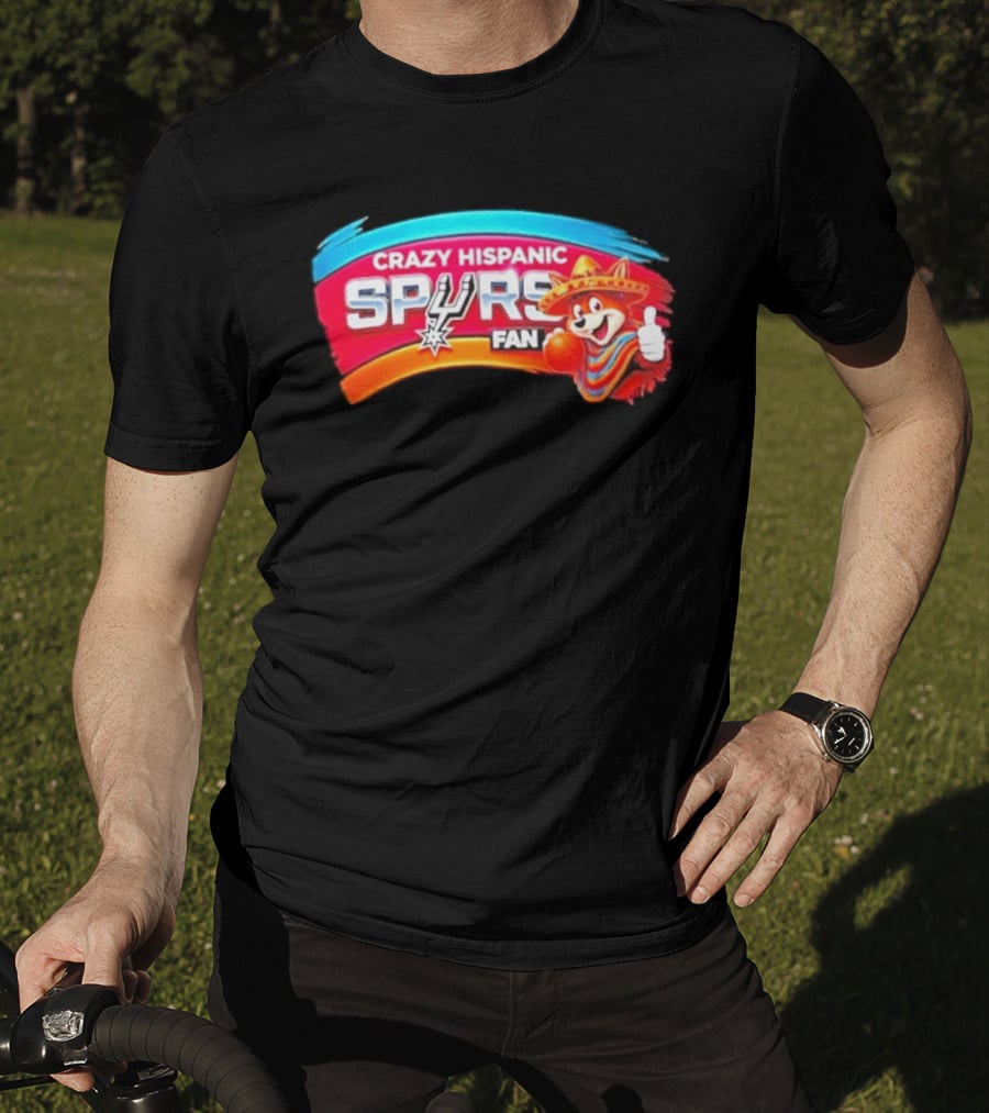 Crazy Hispanic Spurs Fan San Antonio Coyote Basketball 2026 T-Shirt
