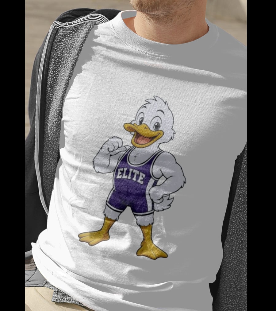 Elite Wrestling Duck Cartoon T-Shirt
