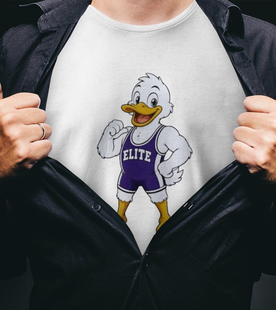 Elite Wrestling Duck Cartoon T-Shirt