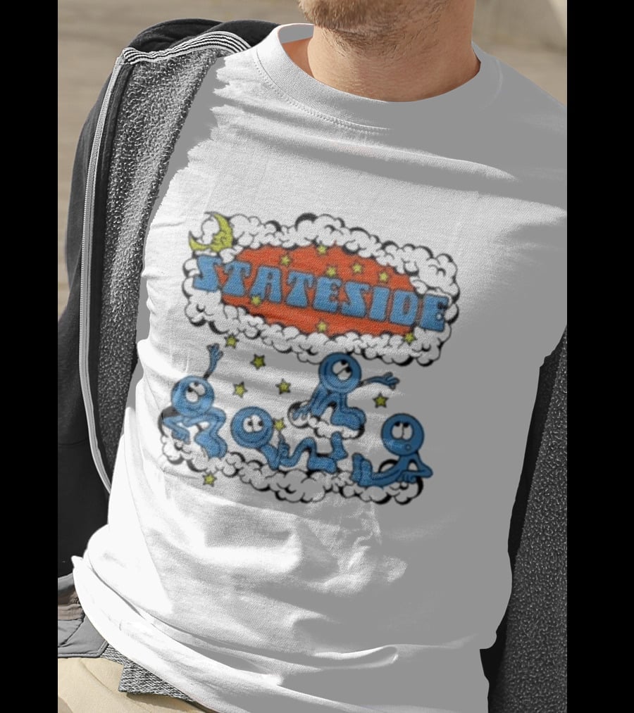 Stateside Moon Stars And Clouds Playful Figures T-Shirt