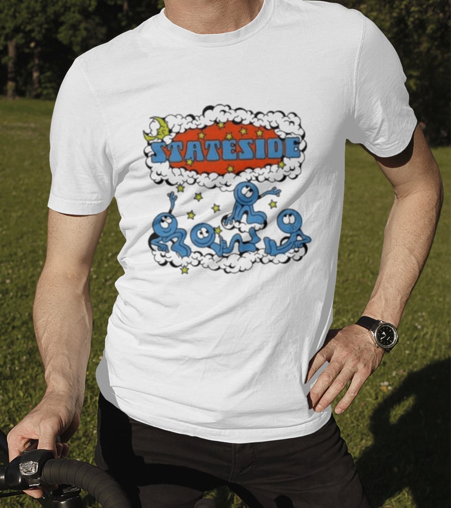 Stateside Moon Stars And Clouds Playful Figures T-Shirt