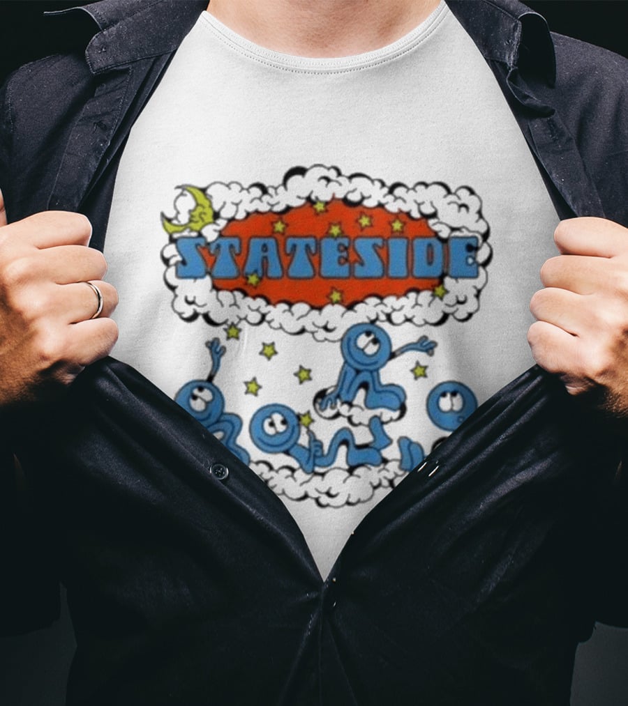 Stateside Moon Stars And Clouds Playful Figures T-Shirt