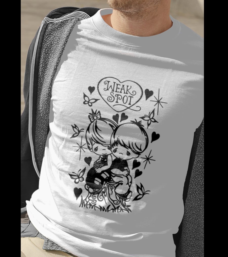 2026 I Love Weak Spot Heart Butterfly Stars T-Shirt