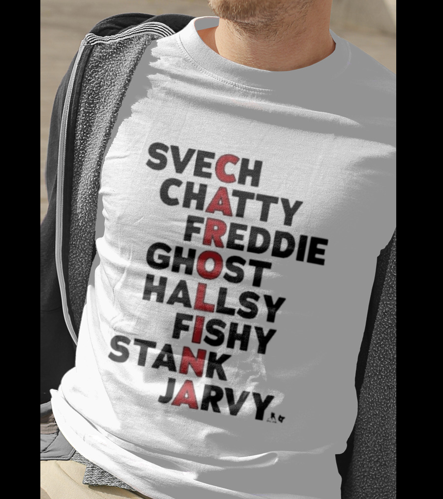 Carolina Hockey Names Svech Chatty Freddie Ghost Hallsy Fishy Stank Jarvy 2026 T-Shirt
