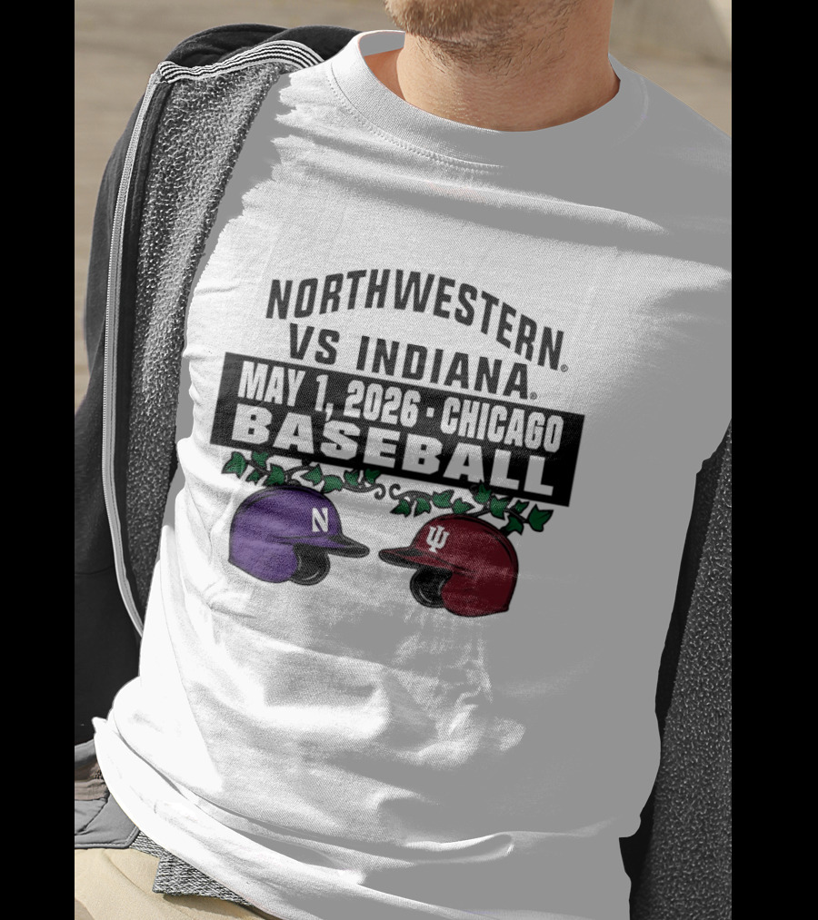 Northwestern Vs Indiana May 1 2026 Chicago Baseball T-Shirt