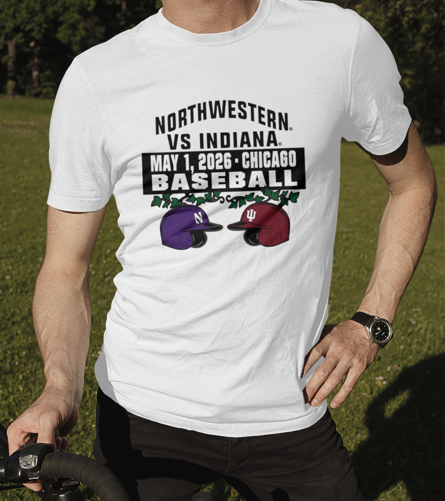 Northwestern Vs Indiana May 1 2026 Chicago Baseball T-Shirt