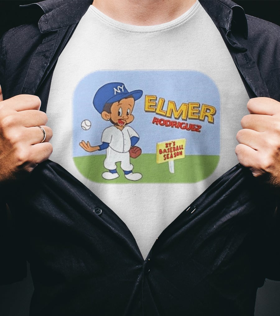Elmer Rodriguez NY It's Baseball Season Yankees T-Shirt