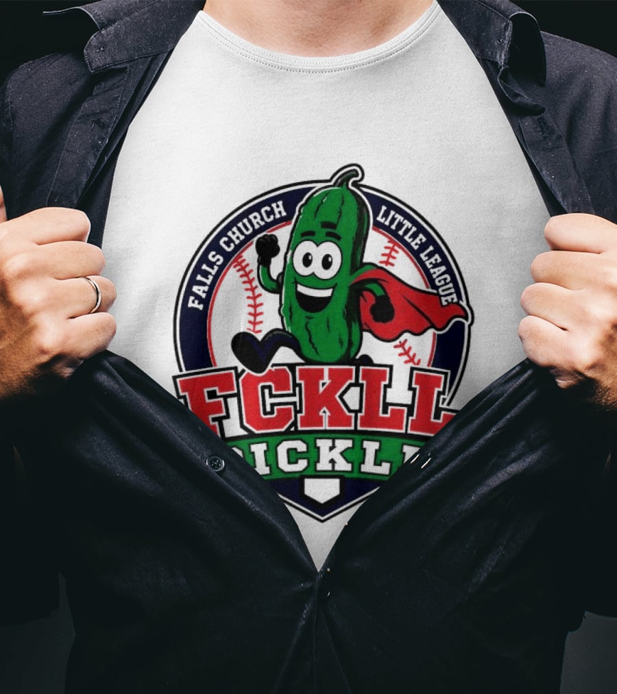 Falls Church Little League FCKLL Pickle Fundraiser Superhero T-Shirt