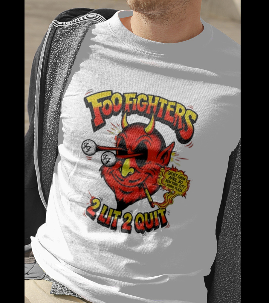 Foo Fighters Secret Show New York City Irving Plaza 2 Lit 2 Quit 2026 T-Shirt