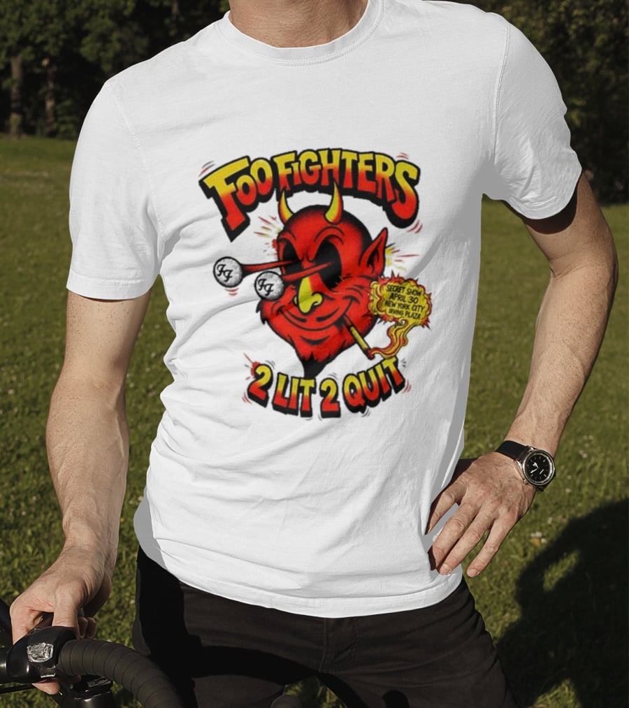 Foo Fighters Secret Show New York City Irving Plaza 2 Lit 2 Quit 2026 T-Shirt