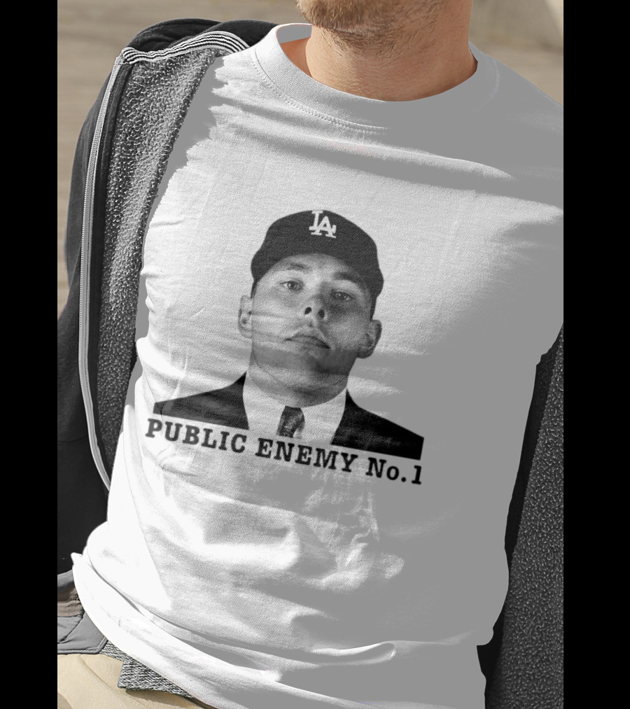 Dalton Rushing Public Enemy No 1 LA Hat Baseball T-Shirt