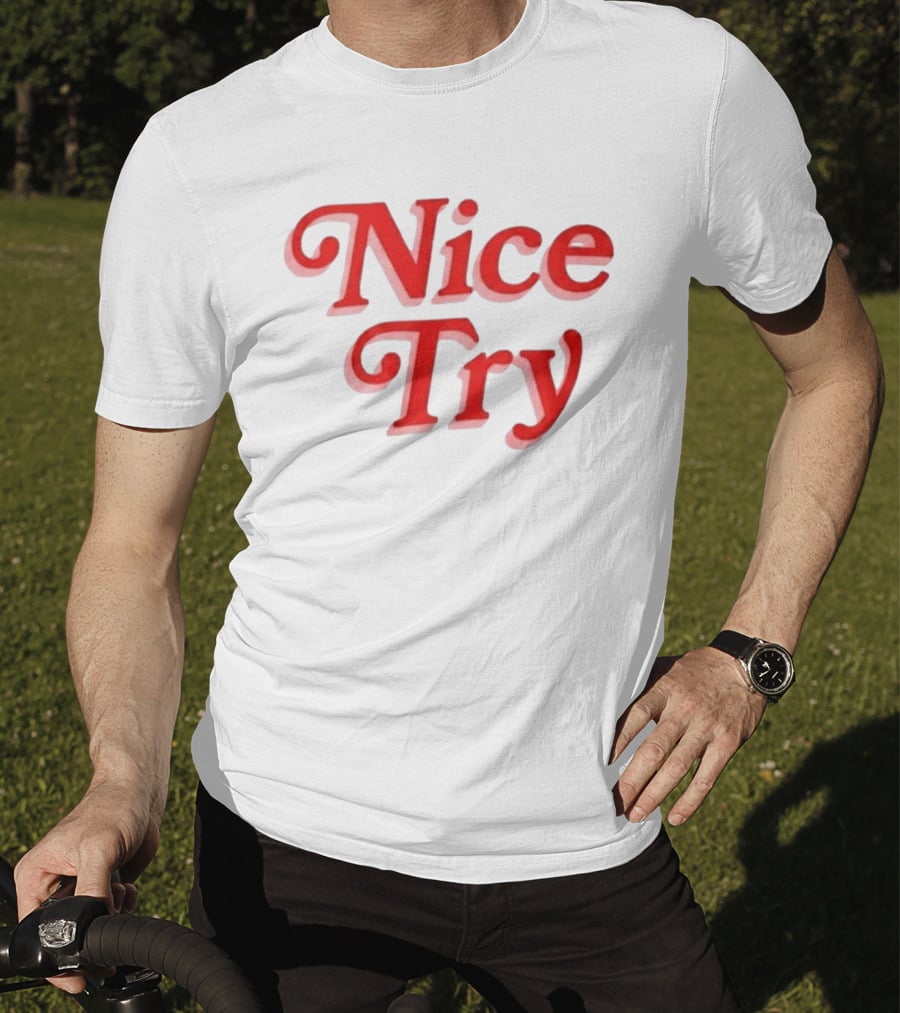 Nice Try Rose Burnout T-Shirt
