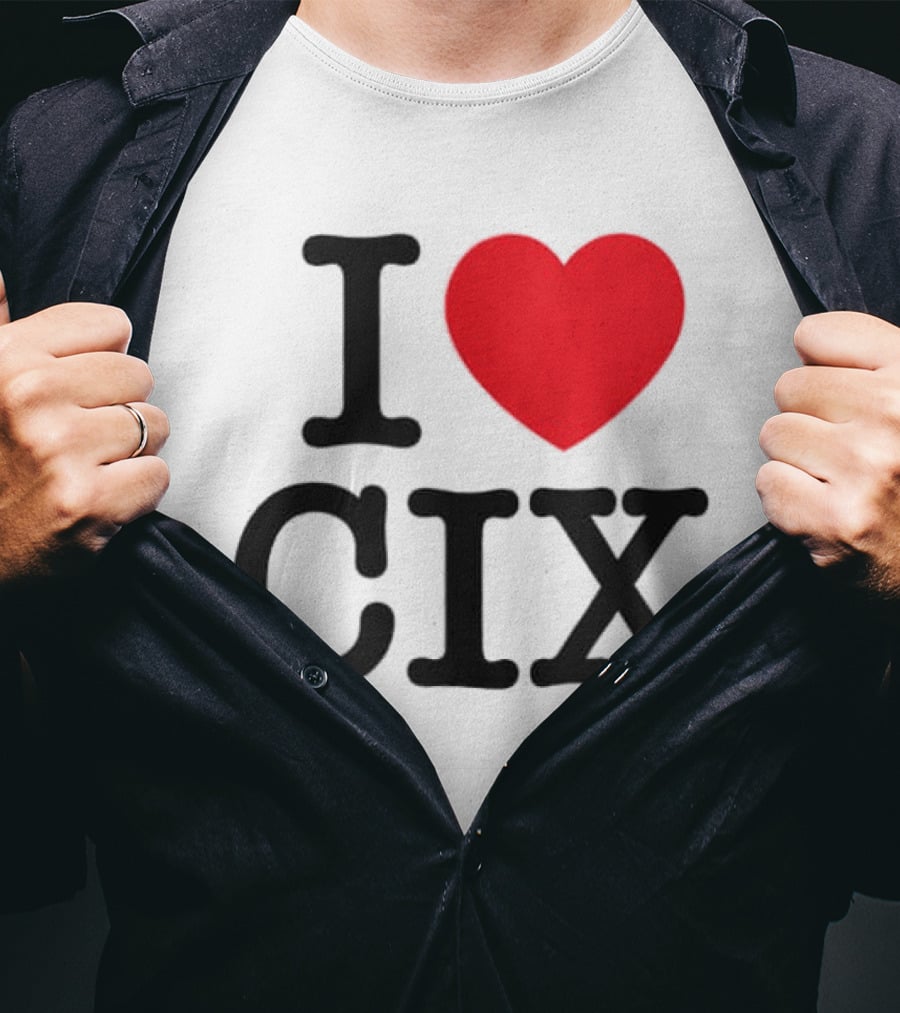 I Love CIX Fan Merchandise With Heart T-Shirt