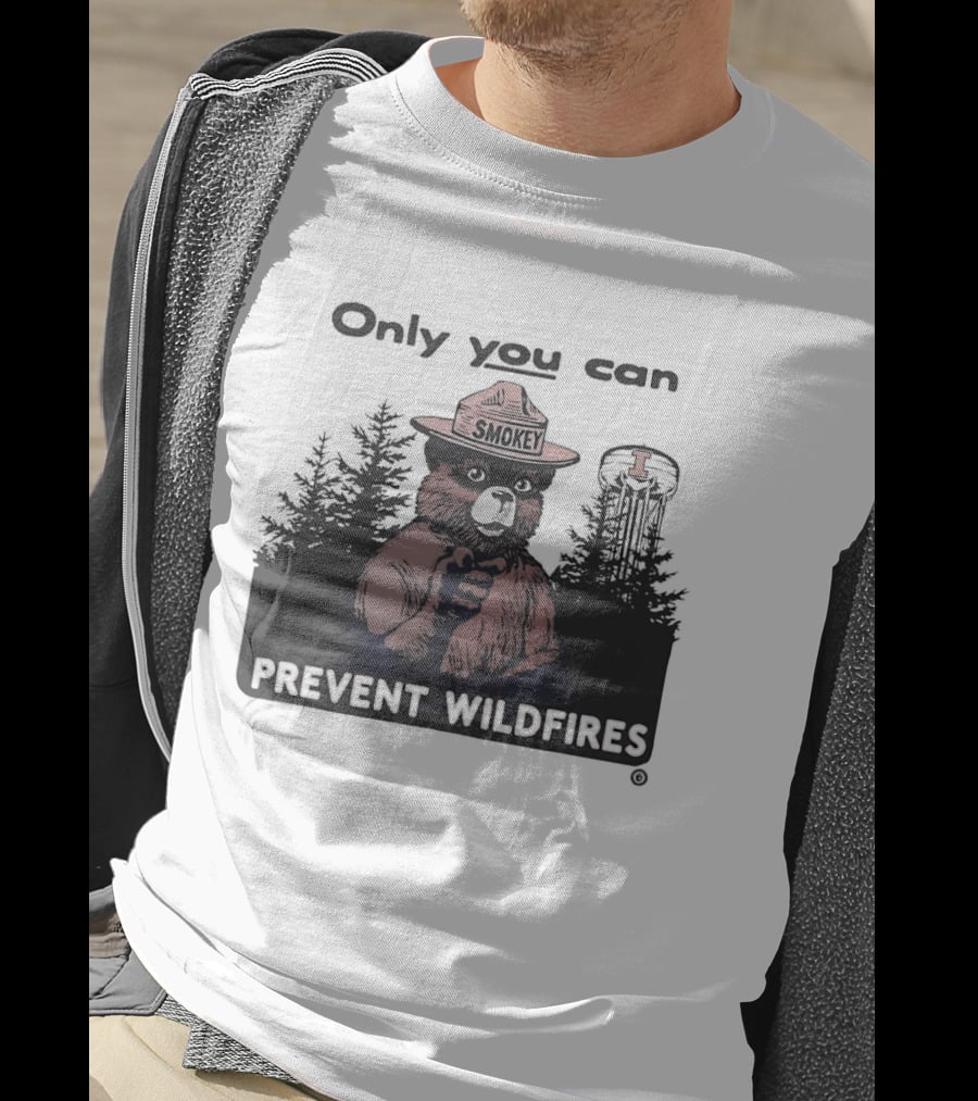 Smokey Bear Idaho Vandals Only You Can Prevent Wildfires T-Shirt