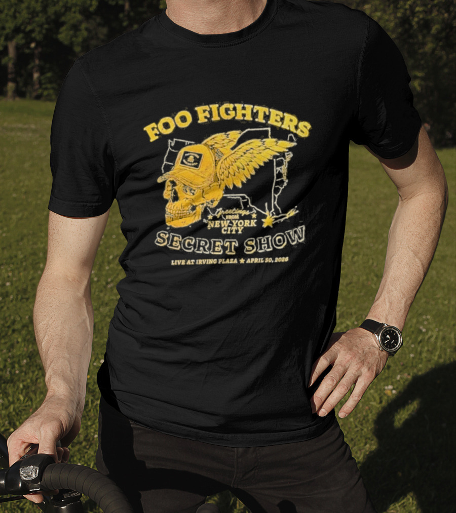 Foo Fighters Secret Show New York City Live At Irving Plaza April 30 2026 T-Shirt