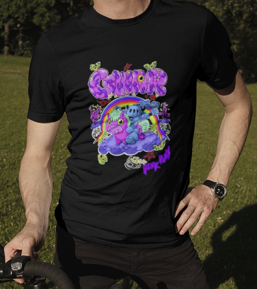 Gwar Pink Pony Club Rainbow Fantasy Adventure T-Shirt