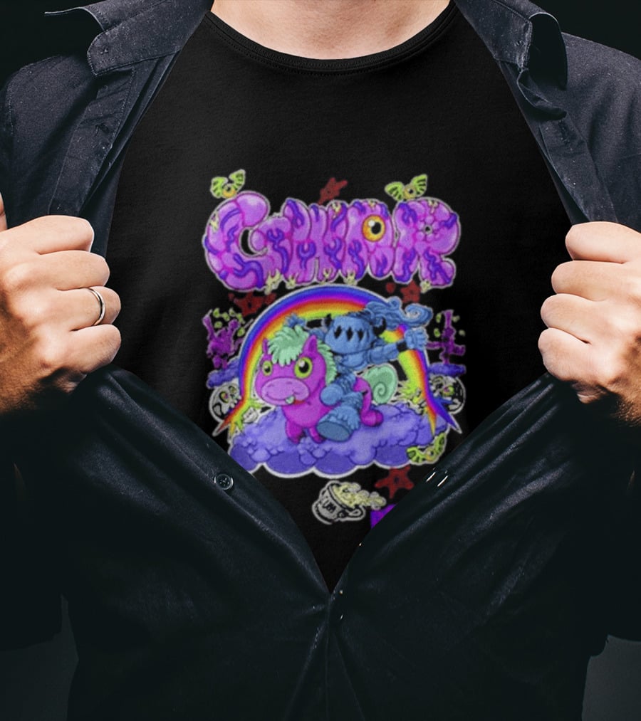 Gwar Pink Pony Club Rainbow Fantasy Adventure T-Shirt