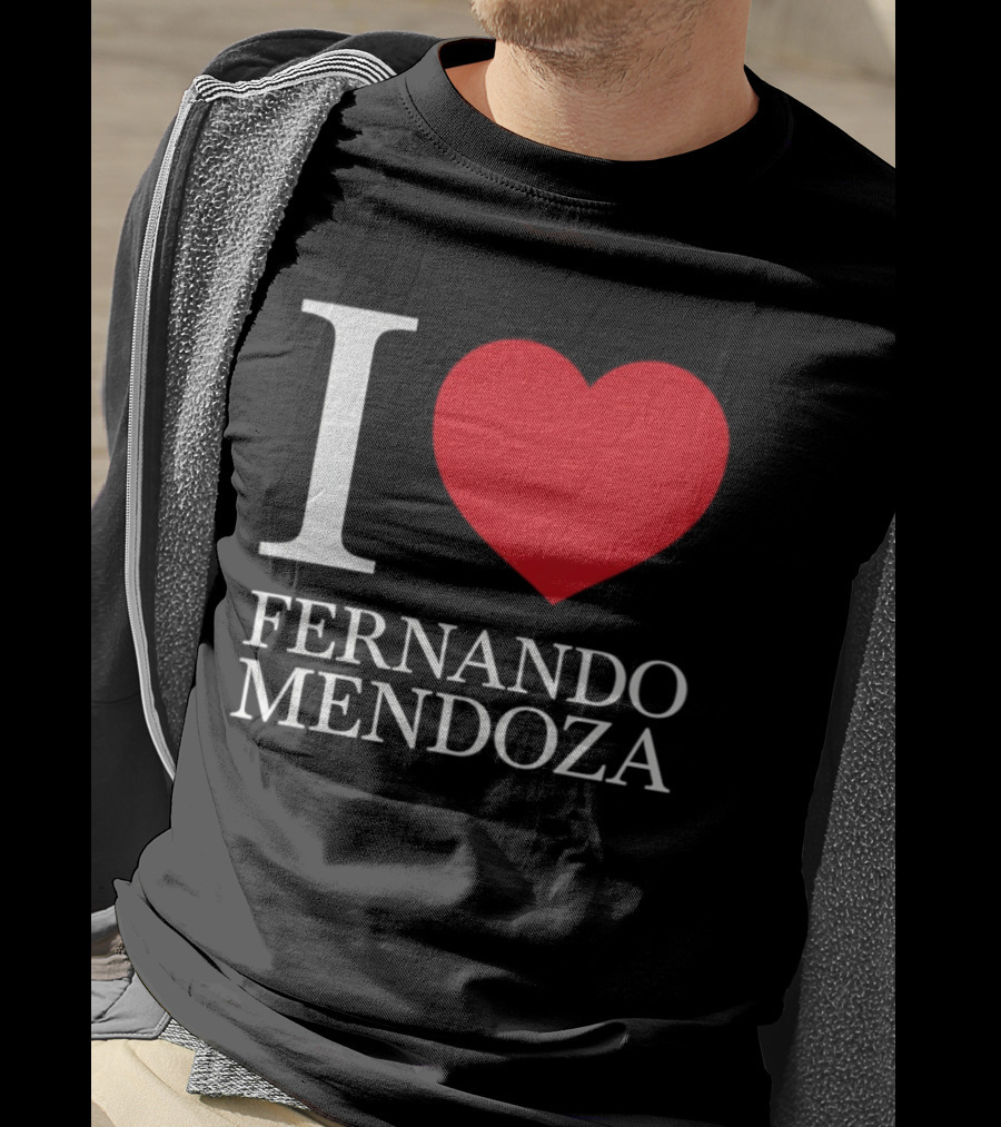 I Love Fernando Mendoza Raiders Football Fan Gear T-Shirt