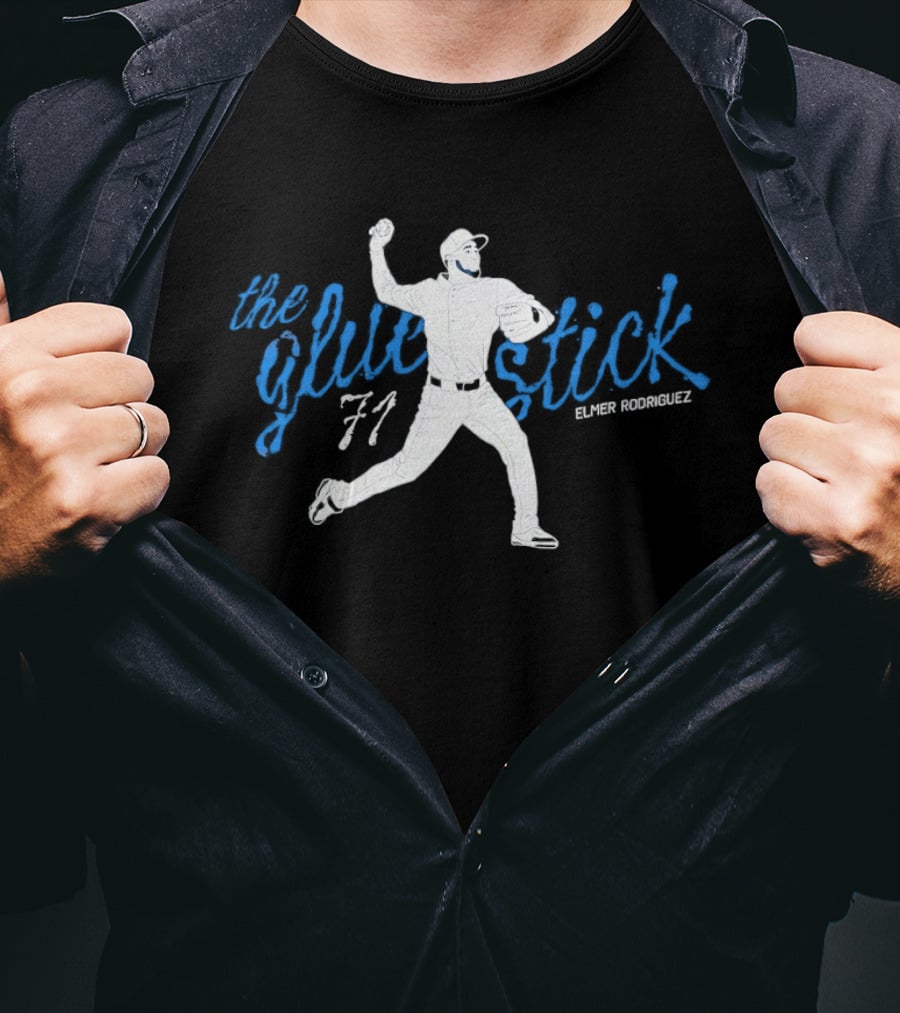 Elmer Rodriguez The Glue Stick 71 New York Yankees T-Shirt