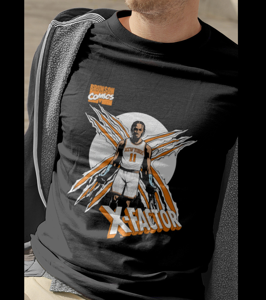 Jalen Brunson X Factor New York Knicks Comics NBA T-Shirt
