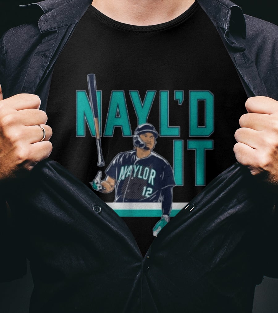 Josh Naylor Nayl'd It Bat Flip Baseball Player Number 12 T-Shirt