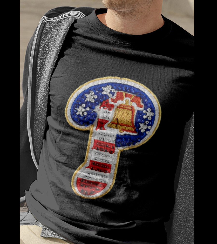 Philadelphia Bell Embroidered P American Flag Snapback Hat Kelly Oubre Jr T-Shirt