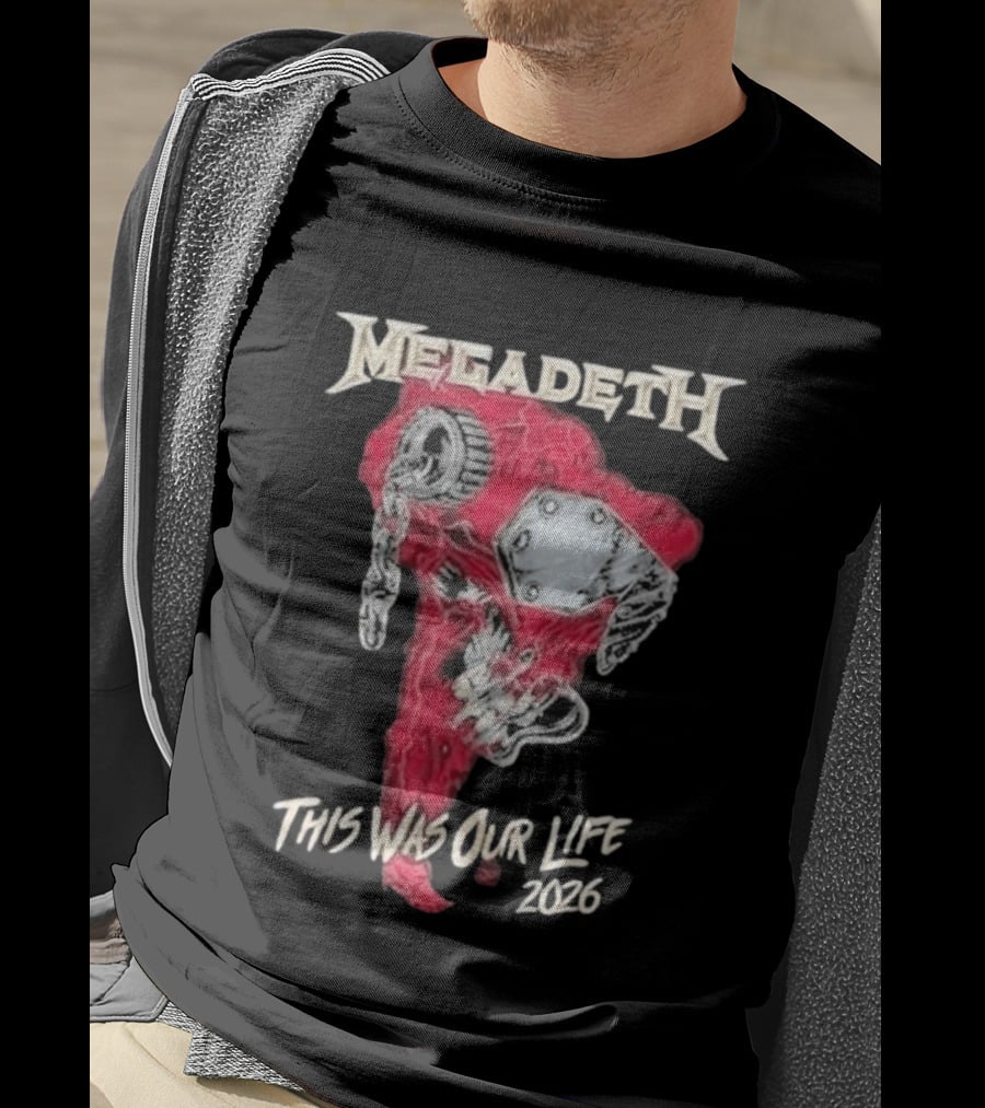 Megadeth This Was Our Life 2026 Latin America Tour Tecnopolis Buenos Aires April 30 T-Shirt