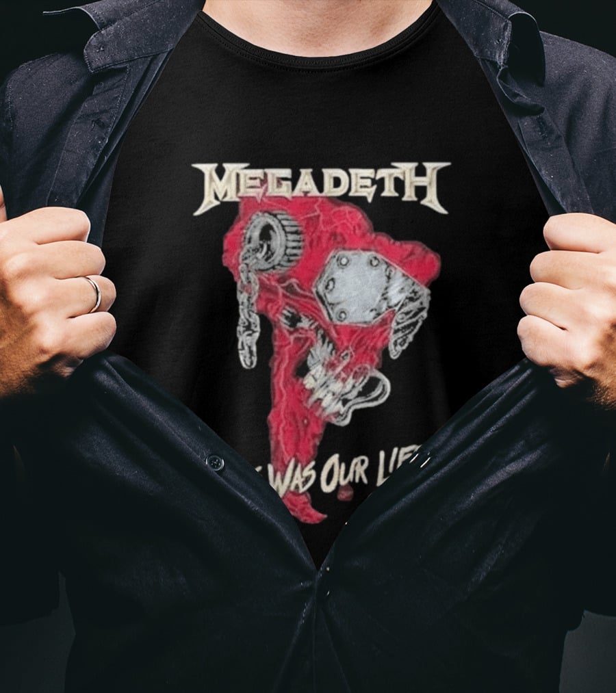Megadeth This Was Our Life 2026 Latin America Tour Tecnopolis Buenos Aires April 30 T-Shirt