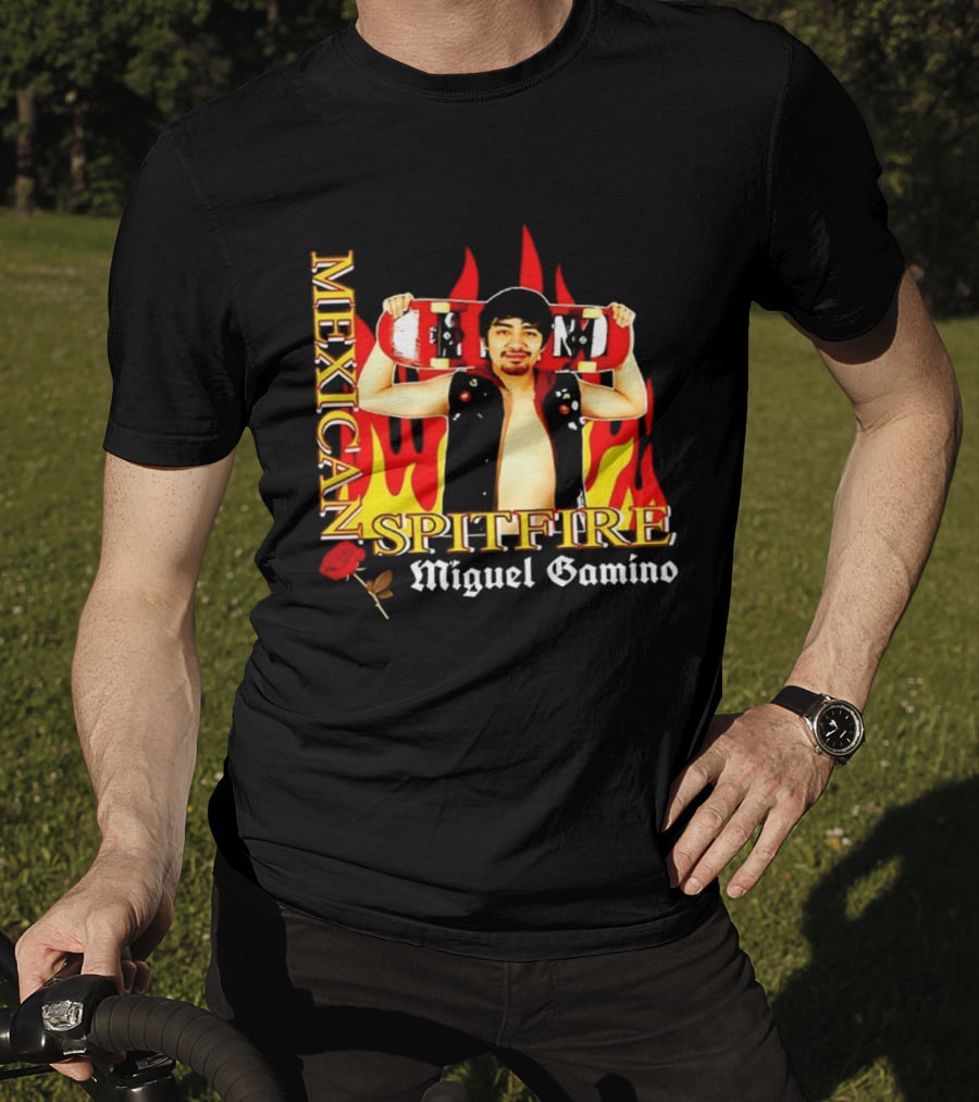 Mexican Spitfire Miguel Gamino Skateboard Fire Rose Vest T-Shirt