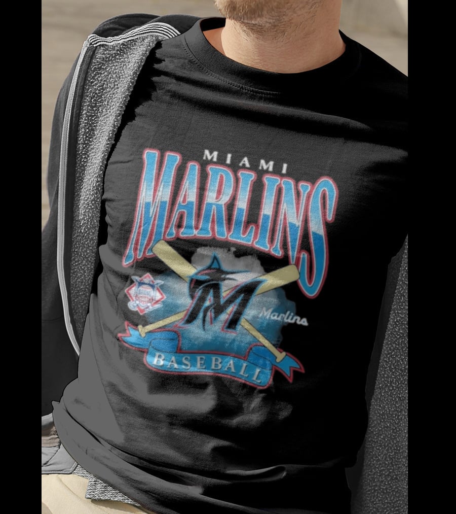 Miami Marlins Baseball Chrometown 47 Franklin National League T-Shirt