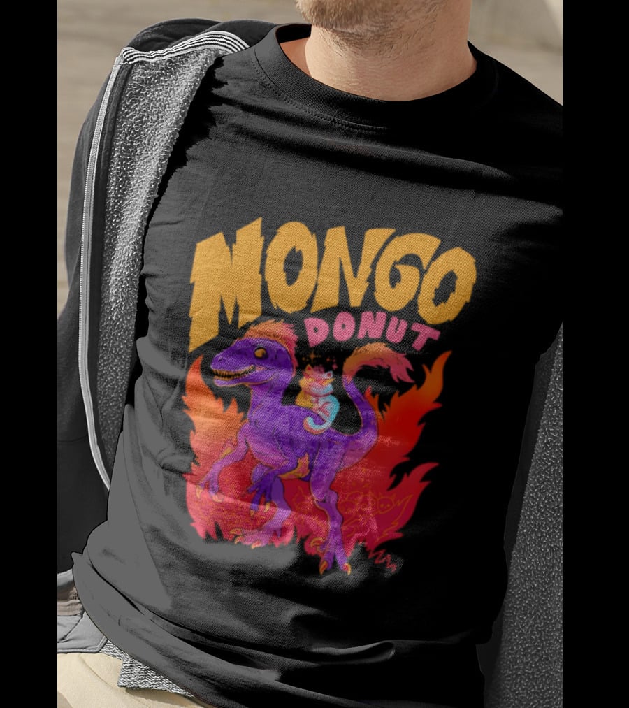 Mongo Donut Dungeon Crawler Carl Dinosaur T-Shirt