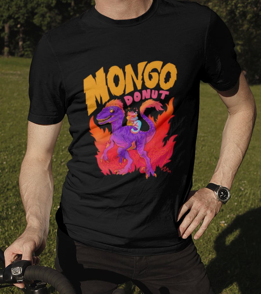 Mongo Donut Dungeon Crawler Carl Dinosaur T-Shirt