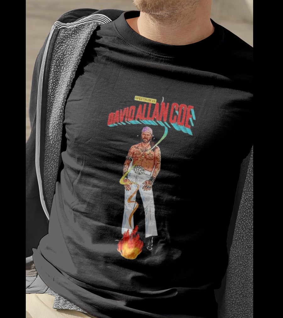 David Allan Coe Spectrum VII 2026 Vintage Style Music T-Shirt