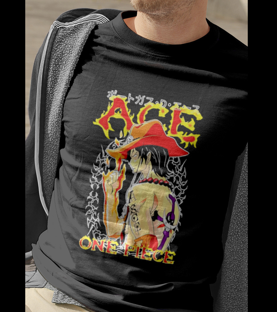 Portgas D. Ace One Piece Anime Flame T-Shirt