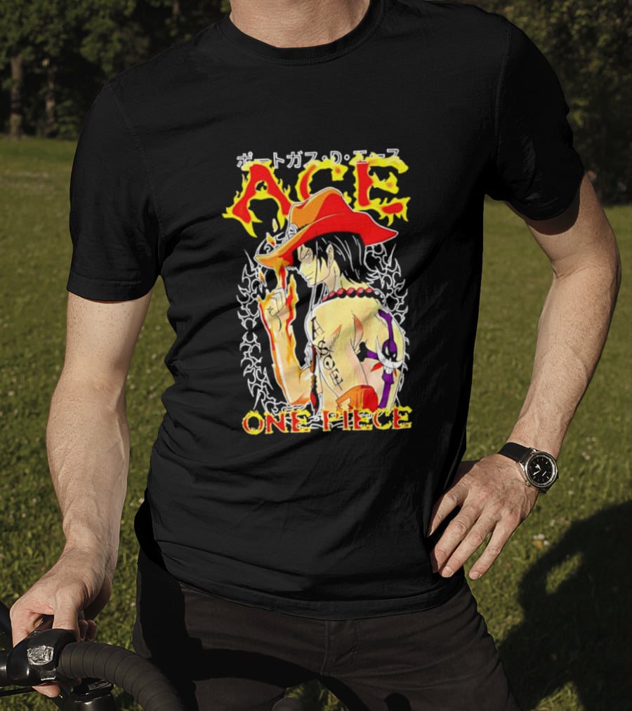 Portgas D. Ace One Piece Anime Flame T-Shirt