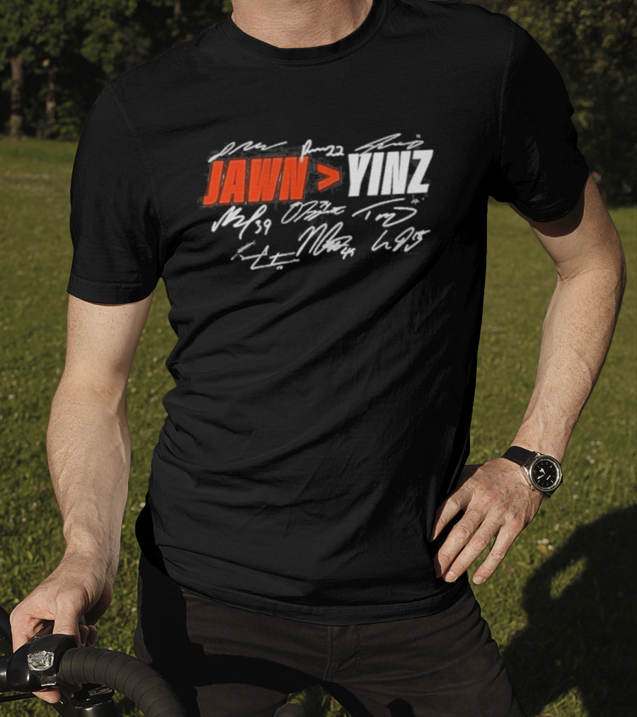 Philadelphia Jawn Greater Than Yinz Signatures T-Shirt