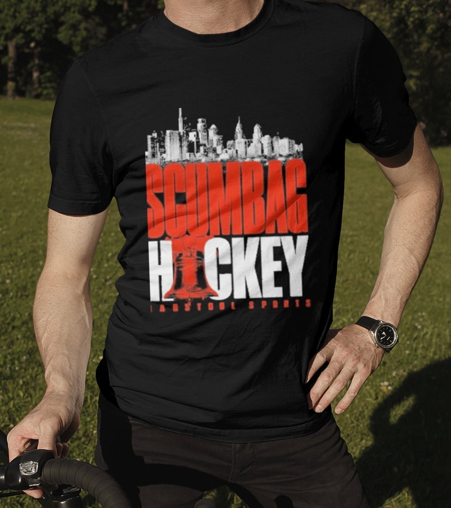 Barstool Sports Scumbag Hockey City Skyline T-Shirt