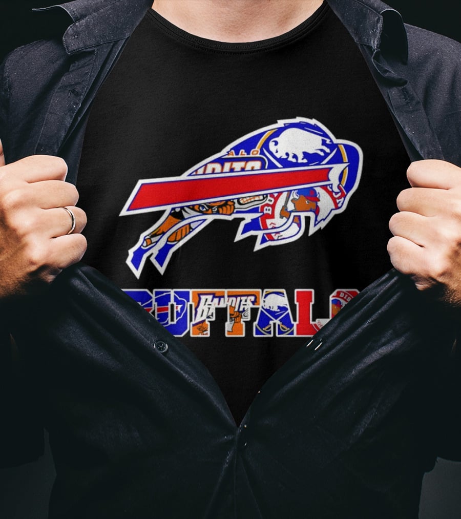 Several Buffalo Bills And New York Teams T-Shirt