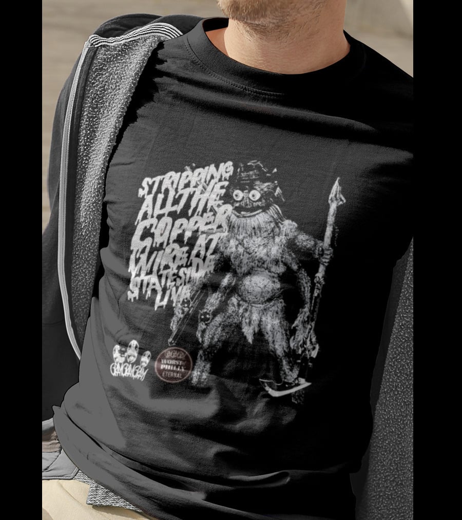 Stripping All The Copper Wire Stateside Live Gangstagrass Mercenary Freedom Infantry T-Shirt