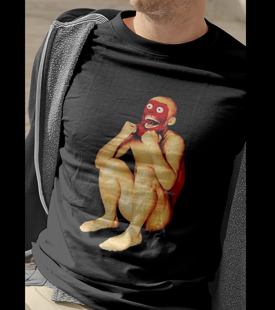 Face Off Meme Bald Character Peeling Illusion T-Shirt