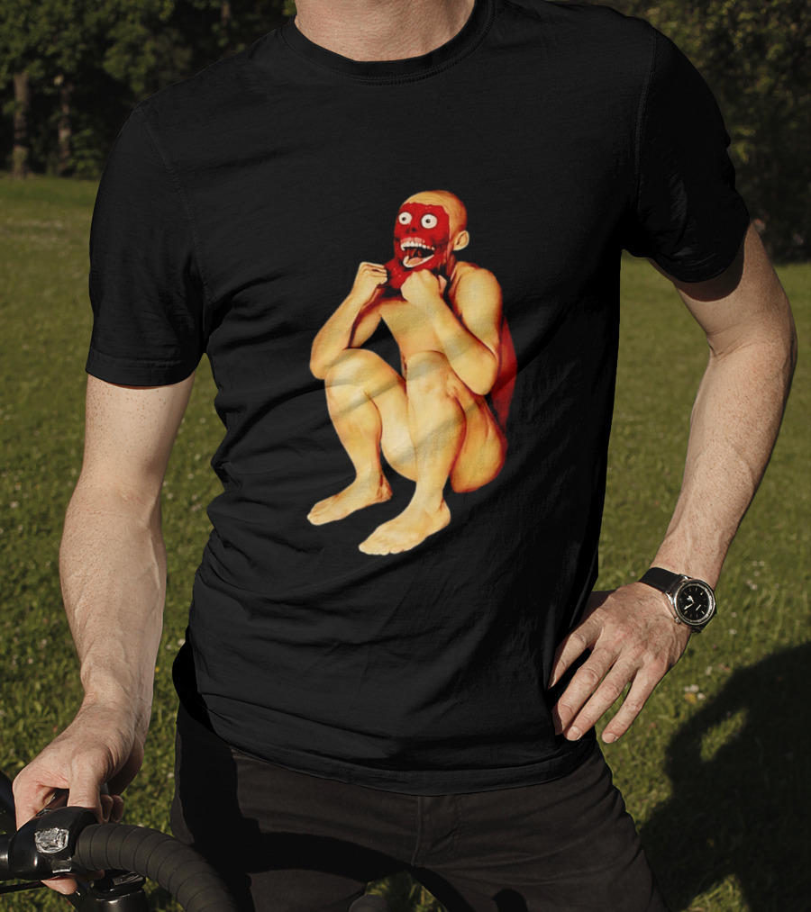 Face Off Meme Bald Character Peeling Illusion T-Shirt