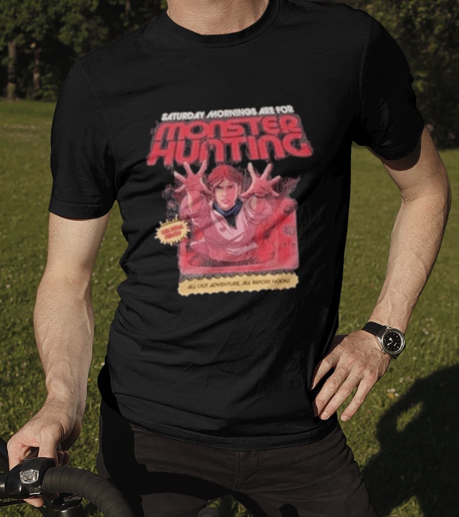 Saturday Mornings Are For Monster Hunting Vatokyo All Out Adventure All Broke None T-Shirt