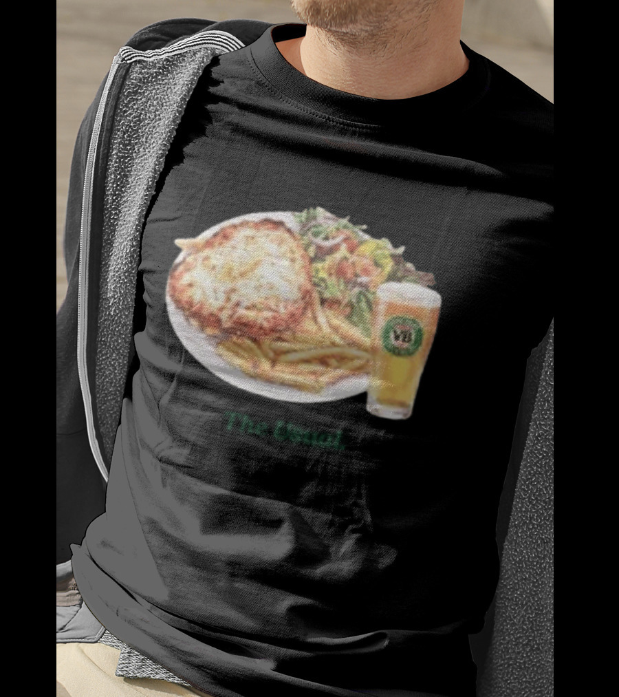 Victoria Bitter The Usual Pot And Parma With VB Pint And Parma Meal T-Shirt