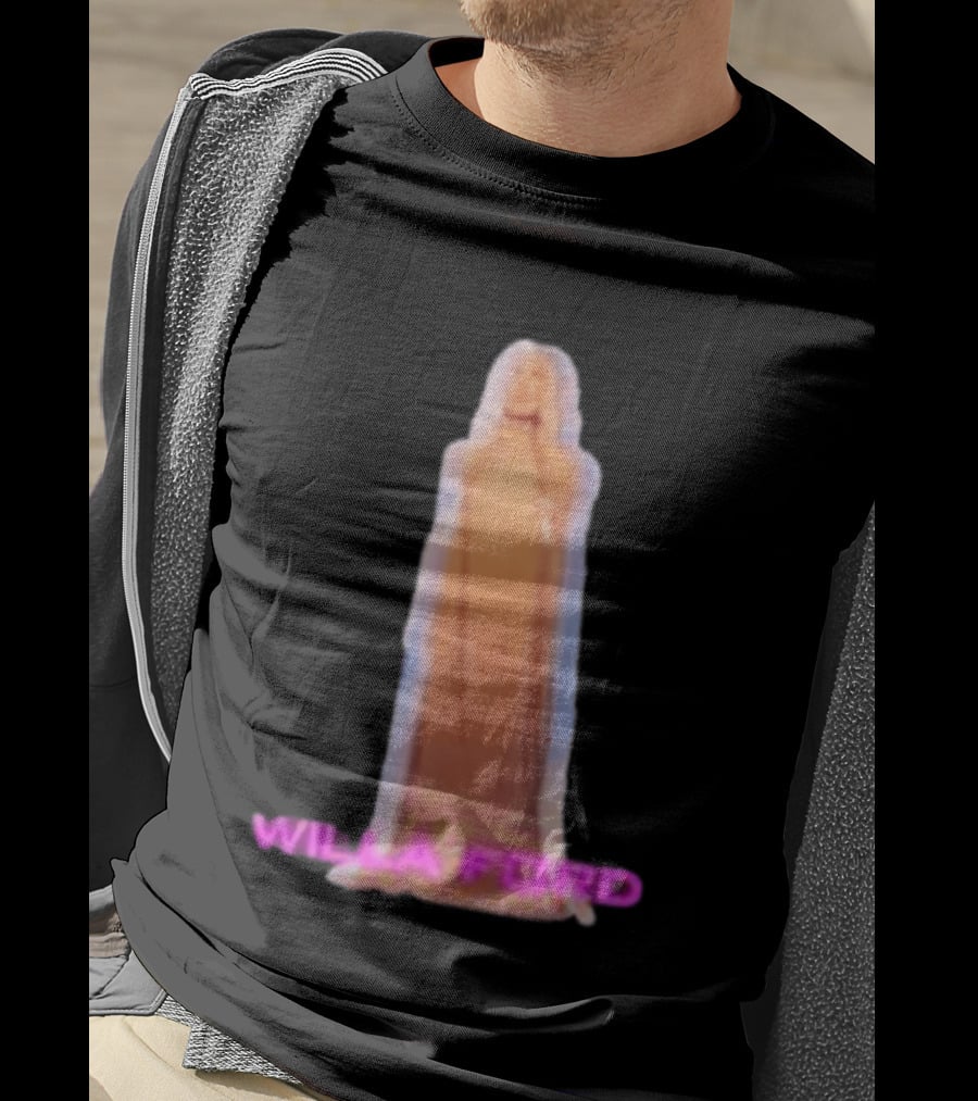 Willa Ford Statue Pink Text Highlighted T-Shirt