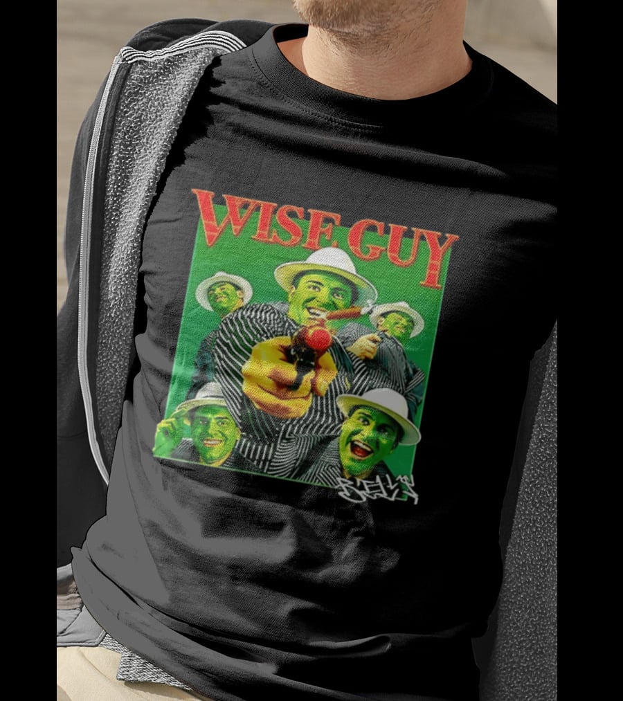 Wise Guy Billy Marchiafava Bold Green Suit And Hat Multiple Faces T-Shirt