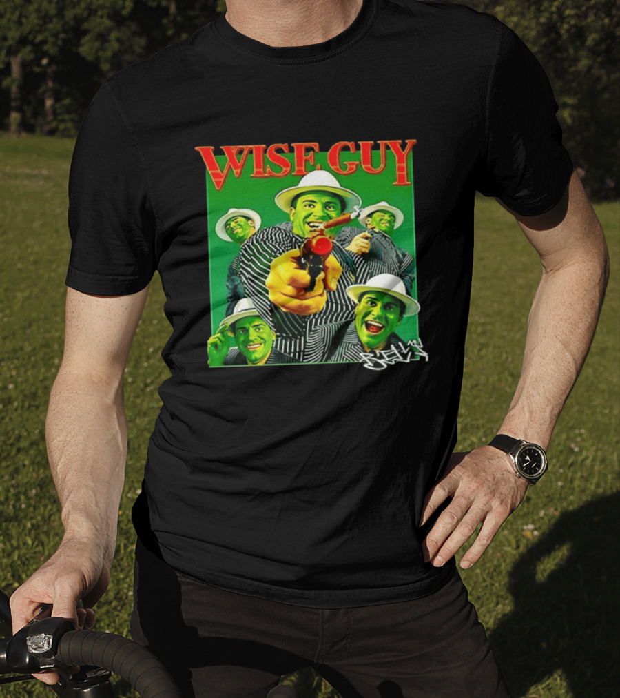 Wise Guy Billy Marchiafava Bold Green Suit And Hat Multiple Faces T-Shirt