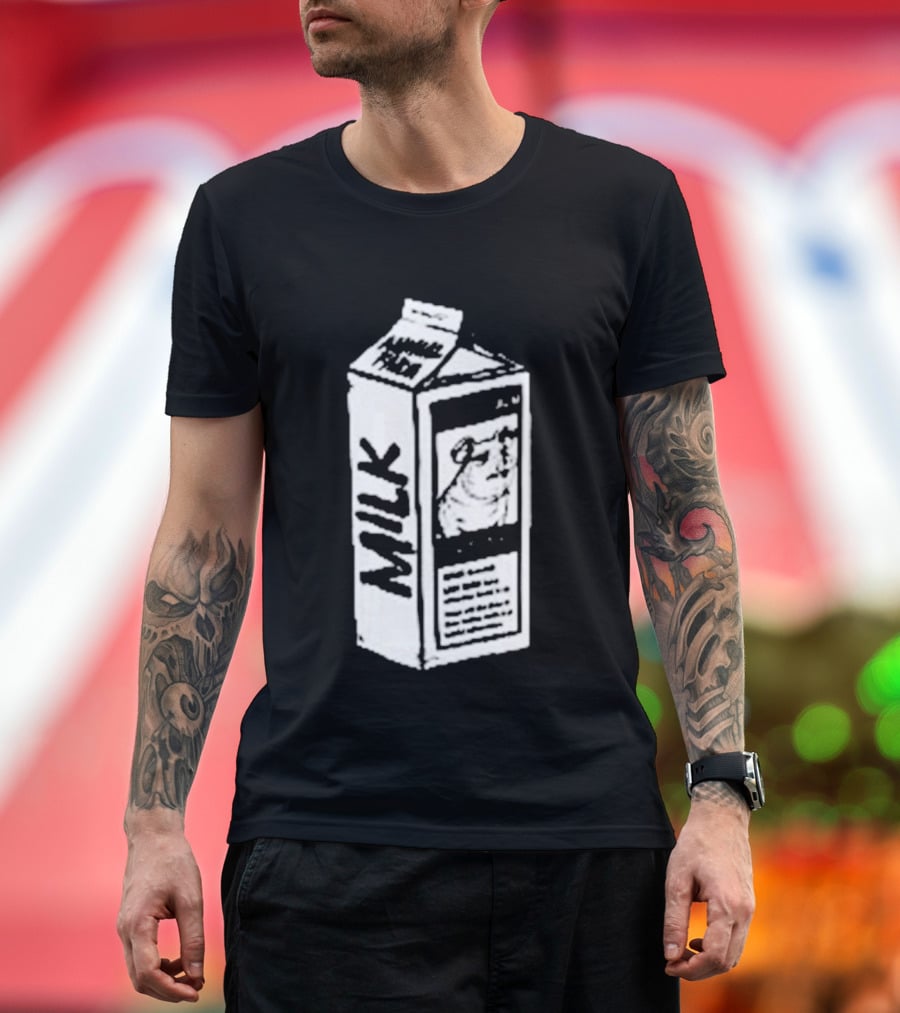 Angel Animal Farm MILK Missing Pig T-Shirt